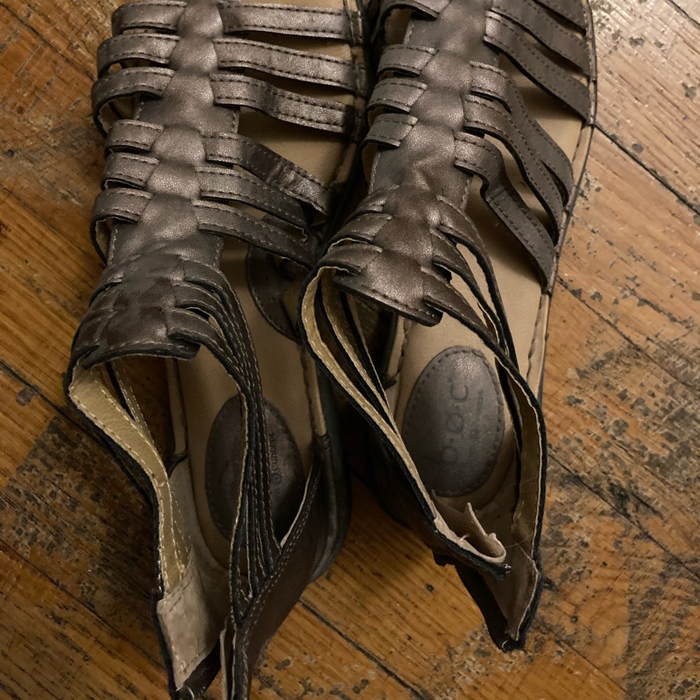 B.O.C. Gladiator sandals, bronze metallic, boc size 8